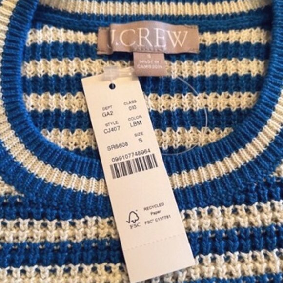 J.Crew Crewneck Short-Sleeve Sweater-SMALL-NWT - Picture 6 of 7